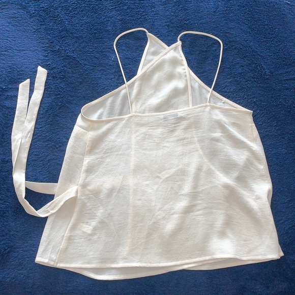 Express Sheer Wrap Top - Picture 2 of 3
